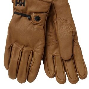Helly Hansen Tan Leather Gloves Size Large